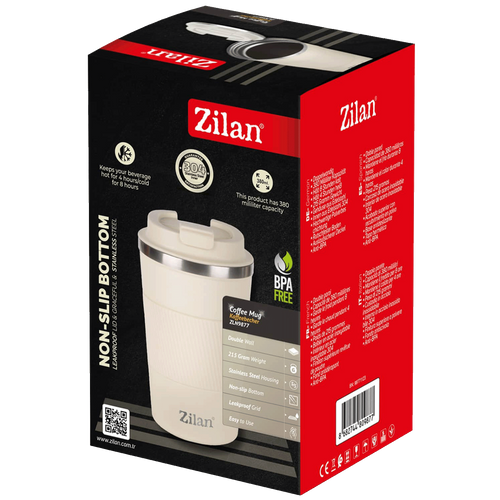 Zilan Termos boca, 380 ml, bela - ZLN9877 slika 2