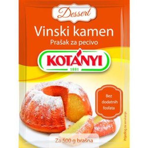 Kotányi dessert Vinski kamen, prašak za pecivo 16g KRATAK ROK slika 1