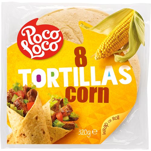 POCO LOCO corn tortilla 8x20 cm 320g slika 1