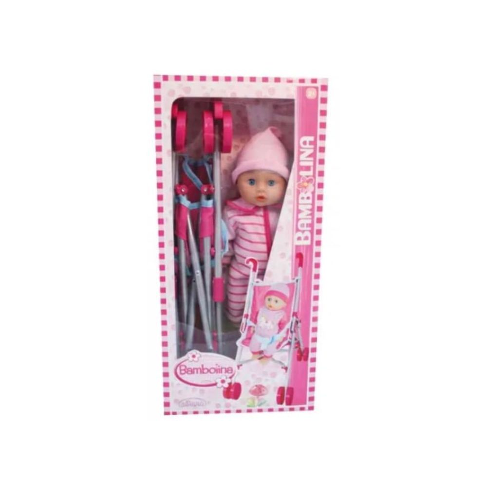Bambolina Superstar set lutkica i kolica slika 1