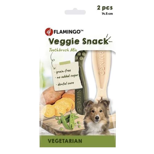 VEGGIE SNACK MIX ČETKICA ZA ZUBE 2kom 14,5cm slika 1