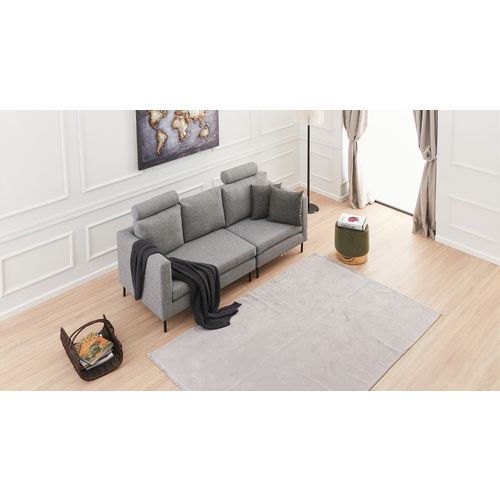 Atelier Del Sofa Kutna garnitura, Sivo, Mino - Grey slika 5