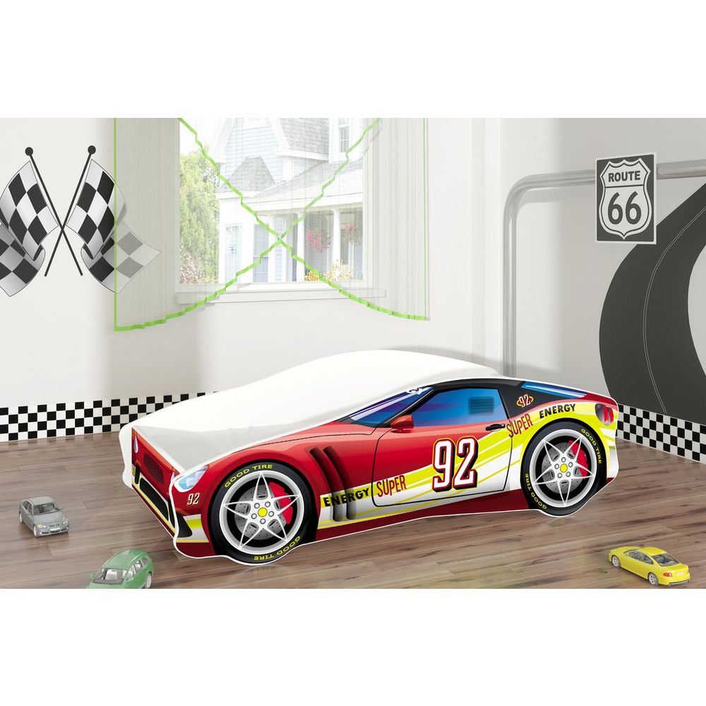 ACMA Dječiji krevet Car - 160x80cm - Dezen 04 slika 1