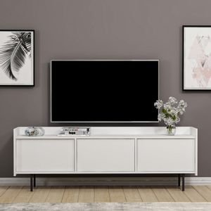 Atlas - White White TV Stand