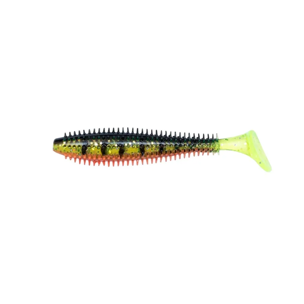 NPK020 Fox silikonska varalica Rage Spikey Shads Ultra UV Firetiger - 12cm slika 1