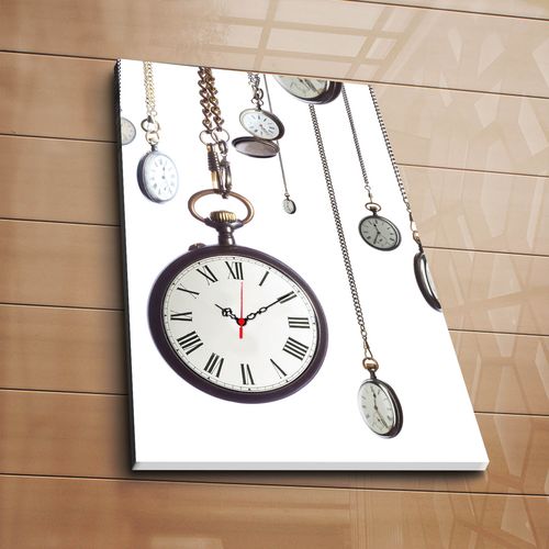 5070CS-67 Multicolor Decorative Canvas Wall Clock slika 2