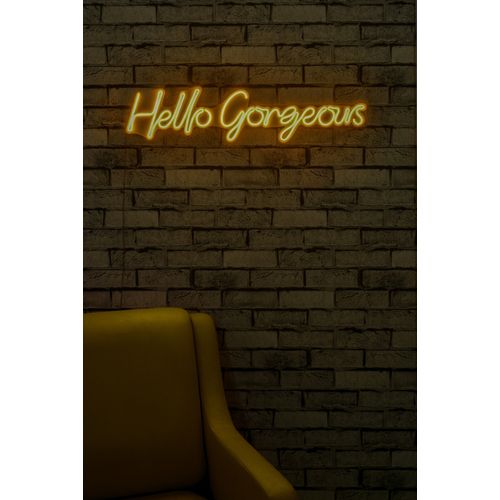 Wallity Ukrasna plastična LED rasvjeta, Hello Gorgeous - Yellow slika 3