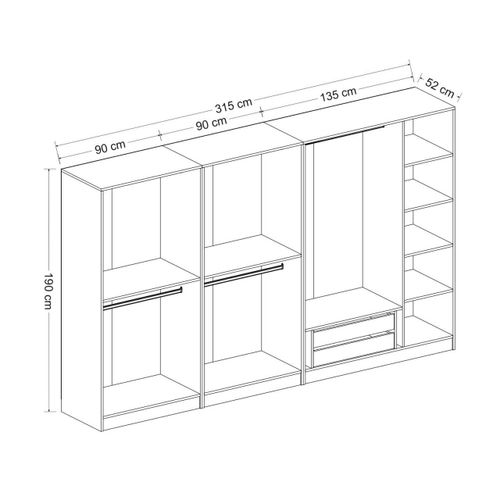 Kale - 4941 Antracit Plakar slika 7