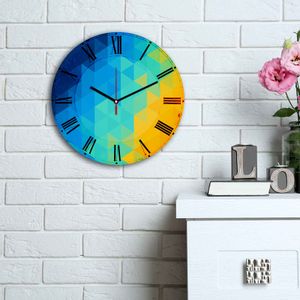 3030MS-020 Multicolor Decorative MDF Clock