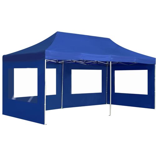 Profesionalni sklopivi šator za zabave 6 x 3 m plavi slika 27
