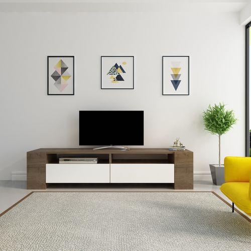 Sosruko - Walnut, White Walnut
White TV Stand slika 1