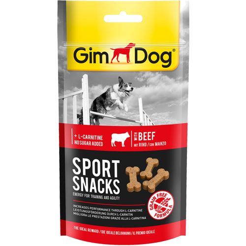 GimDog poslastica za pse Sportsnacks Mini Kosti Govedina, 60 g slika 1