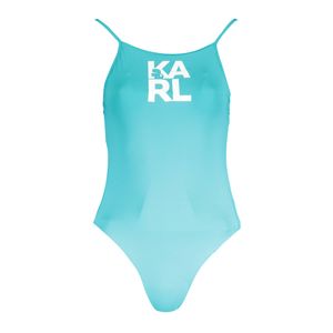 KARL LAGERFELD BEACHWEAR ONE-PIECE WOMEN'S LIGHT BLUE SWIMSUIT