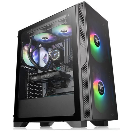 Thermaltake Versa T25 TG Mid tower, tempered glass, 1x 120mm Standard fan slika 1