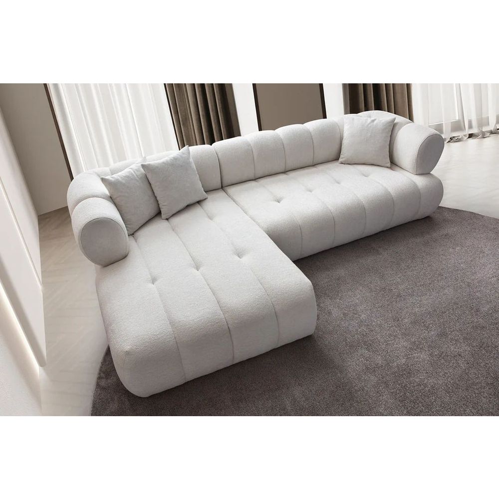 Ugaona Sofa Petra Lijeva - Bijela slika 5
