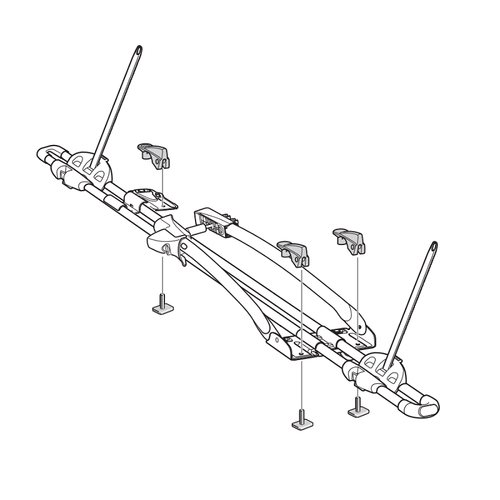 Thule T-track Adapter 889-2 (20 x 20mm) dodatan adapter za pričvršćivanje FreeRide nosača u žlijeb slika 3