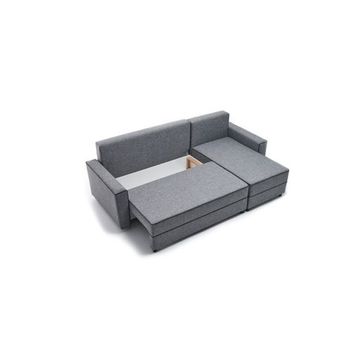 Atelier Del Sofa Kutna garnitura na razvlačenje, Sivo, Ece Right - Grey slika 9