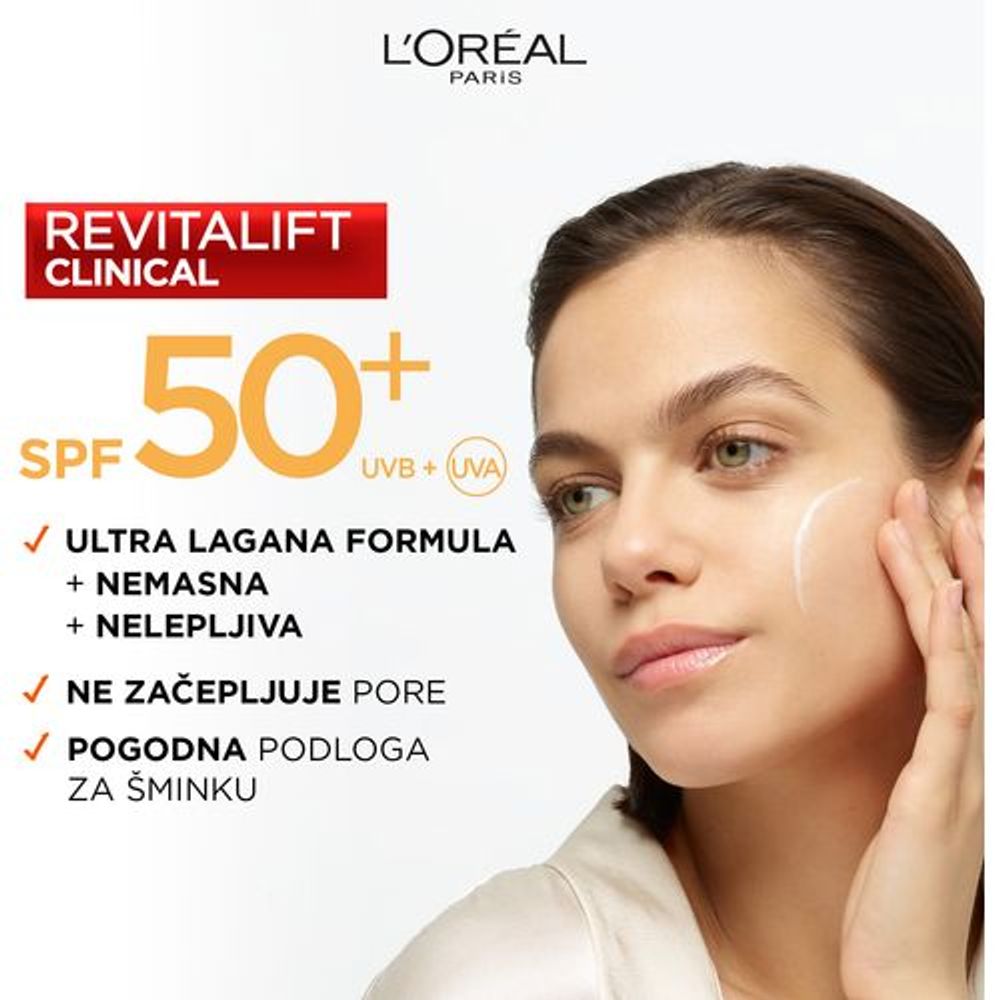 L'Oréal Paris Fluid za lice Revitalift Clinical SPF50 50ml slika 3