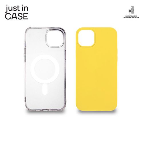 2u1 Extra case MAG MIX paket maski za telefon ŽUTI za iPhone 14 Plus slika 1