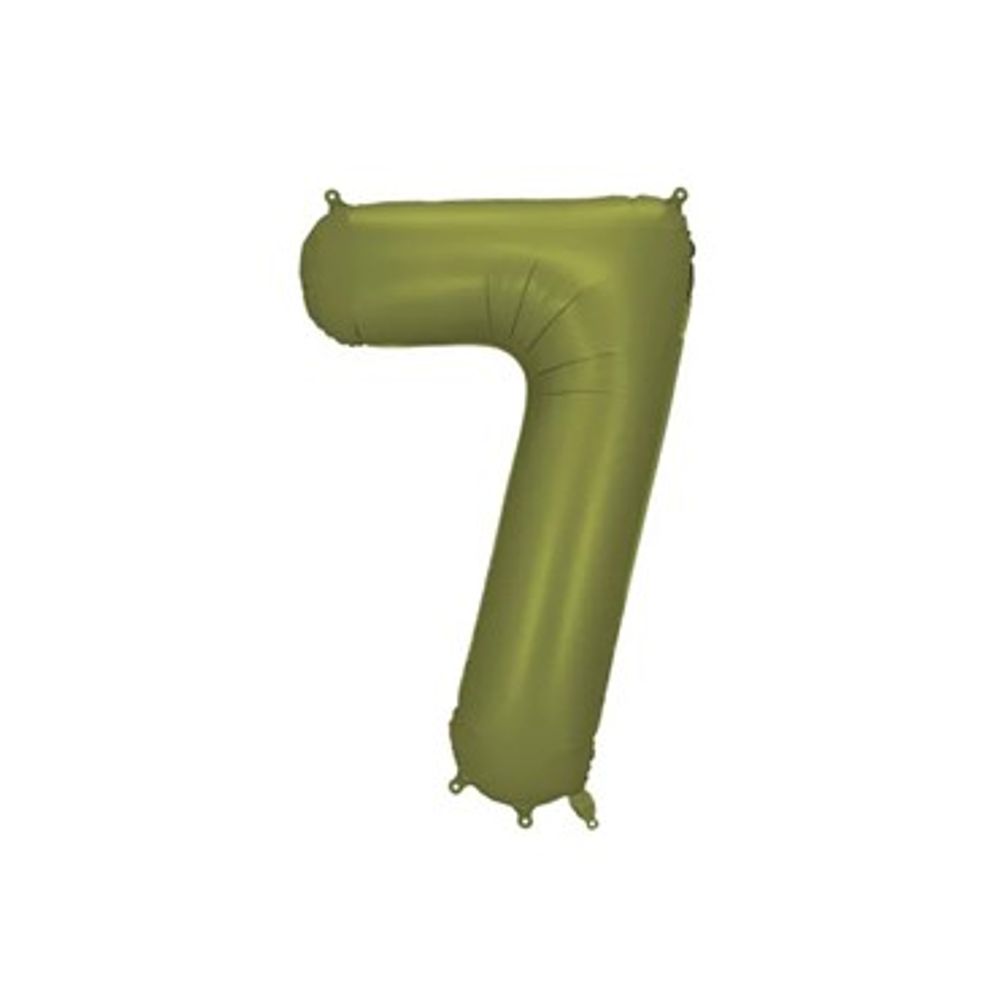 FB1S-7-097 Folijski balon Mat 7 - 86 cm, Maslinasti slika 1
