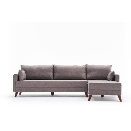 Atelier Del Sofa Kutna garnitura, Smeđa, Bella Corner Sofa Right - Brown slika 5