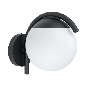 Eglo Prata Vecchia Vanjska Zidna Lampa E27, 28W, IP44, Pocinčani Čelik/Plastika, Crna