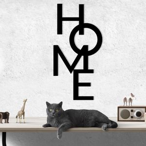 Home 5 Black Decorative Metal Wall Accessory