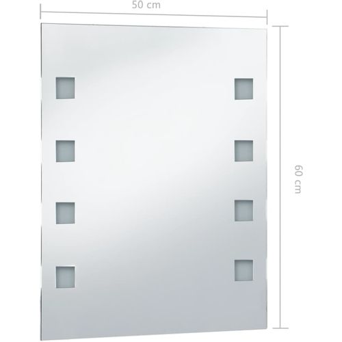 Kupaonsko LED zidno ogledalo 50 x 60 cm slika 22