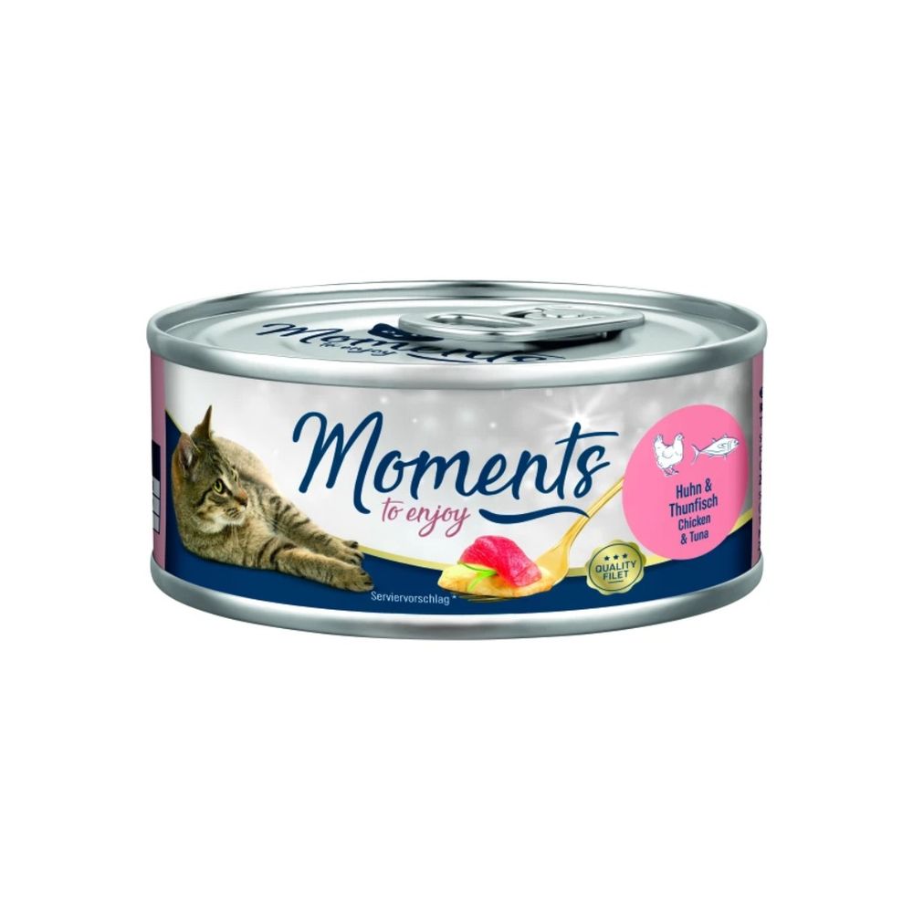 Moments Cat Adult piletina i tuna 70 g konzerva slika 1
