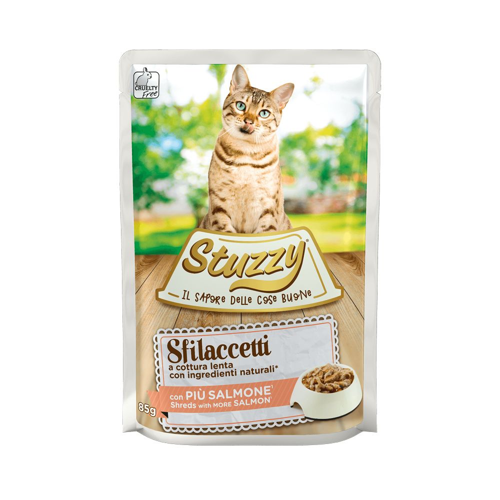 Stuzzy Cat komadići s lososom, vrećica 85 g slika 1