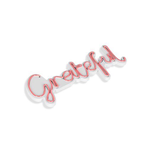 Wallity Ukrasna plastična LED rasvjeta, Grateful - Pink slika 5