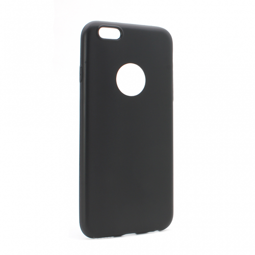 Torbica silikonska Skin za iPhone 6/6S mat crna (sa otvorom za logo) slika 1
