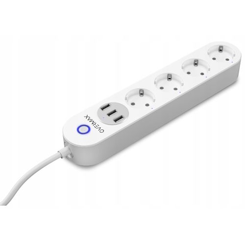 Overmax pametna strujna letva, 4x220V, 3xUSB, WiFi, BT, aplika Flow MultiControl slika 3