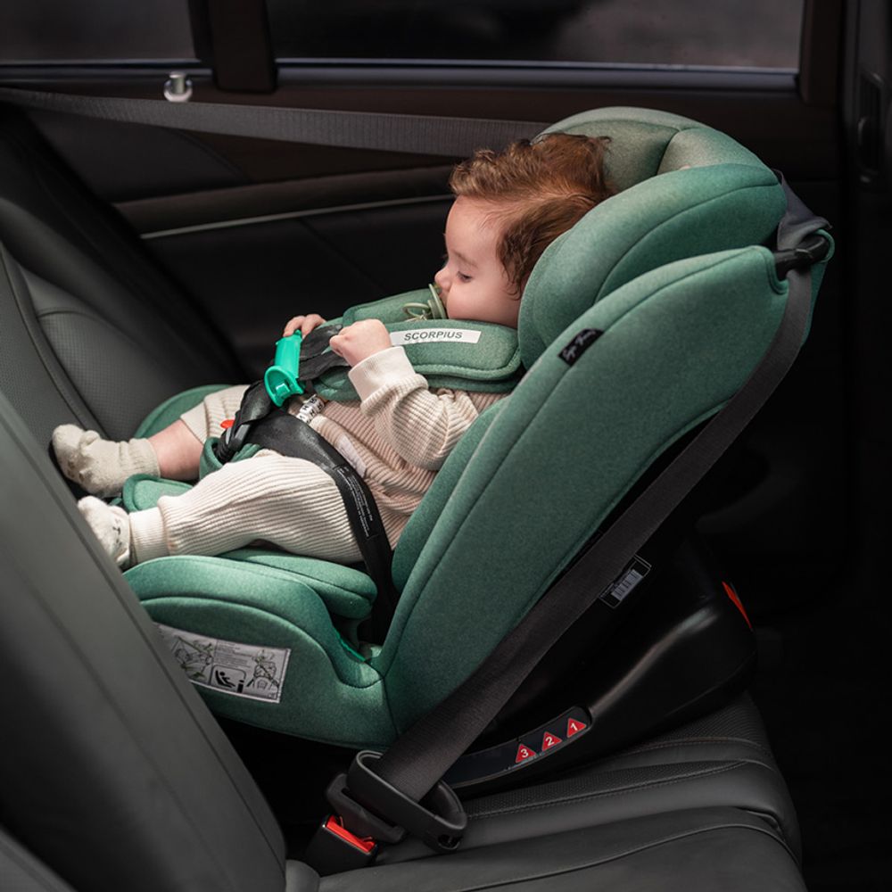 Lorelli Autosjedalica Scorpius i-Size 40-150cm, Green Pine slika 13
