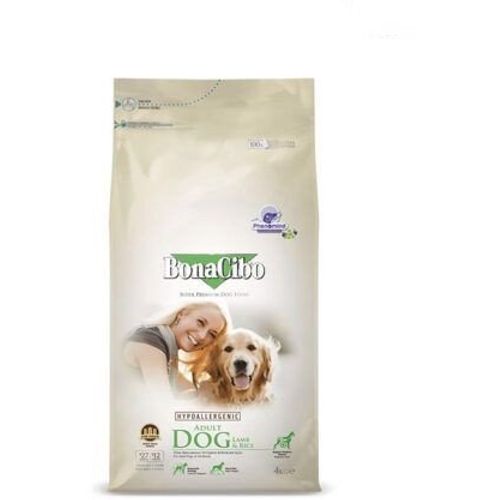 BonaCibo super premium hrana za mini odrasle pse - mini adult- jagnjetina i pirinač 4kg slika 1