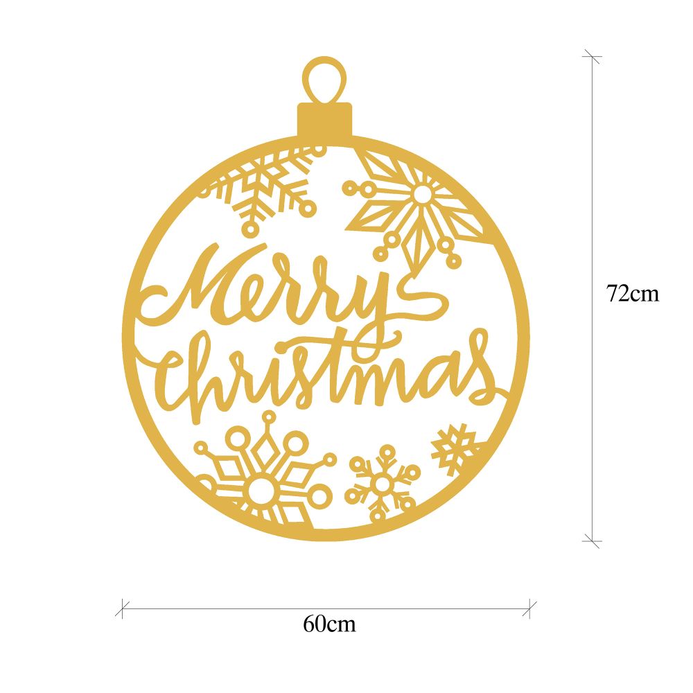 XMASGOLD - 030 Zlatni Dekorativni Metalni Zidni Ukras slika 6