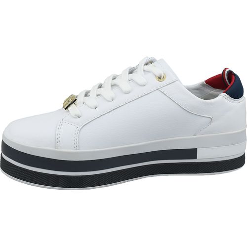 Ženske tenisice Tommy Hilfiger th hardware flatform sneaker fw0fw04295-100 slika 2