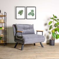 Atelier Del Sofa Fotelja na razvlačenje SANDO sivi, Sando Single - Grey