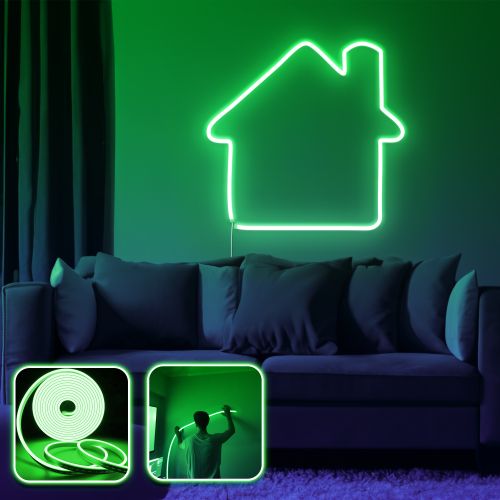 Opviq Dekorativna zidna led rasvjeta Home - Medium - Green slika 1