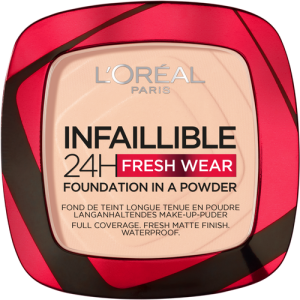 L'Oréal Paris Infallible Fresh Wear 24H Kompaktni puder u kamenu 180 Rose Sand 9g