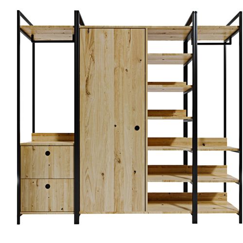 Hanah Home Okan Ã–zel TasarÄ±m GardÄ±rop L600 Oak
Black Wardrobe slika 5