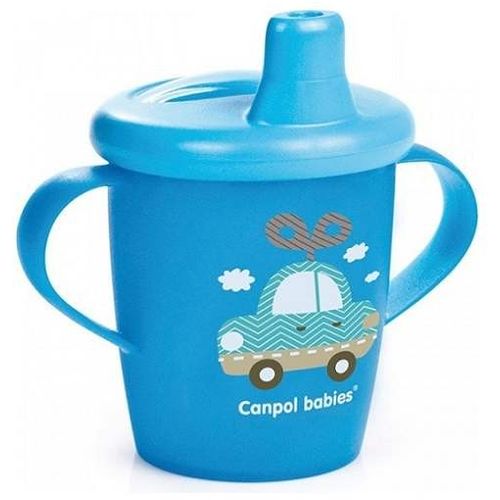 Canpol Bebi šolja sa ručkama 250 ml "Toys" - Plava slika 1