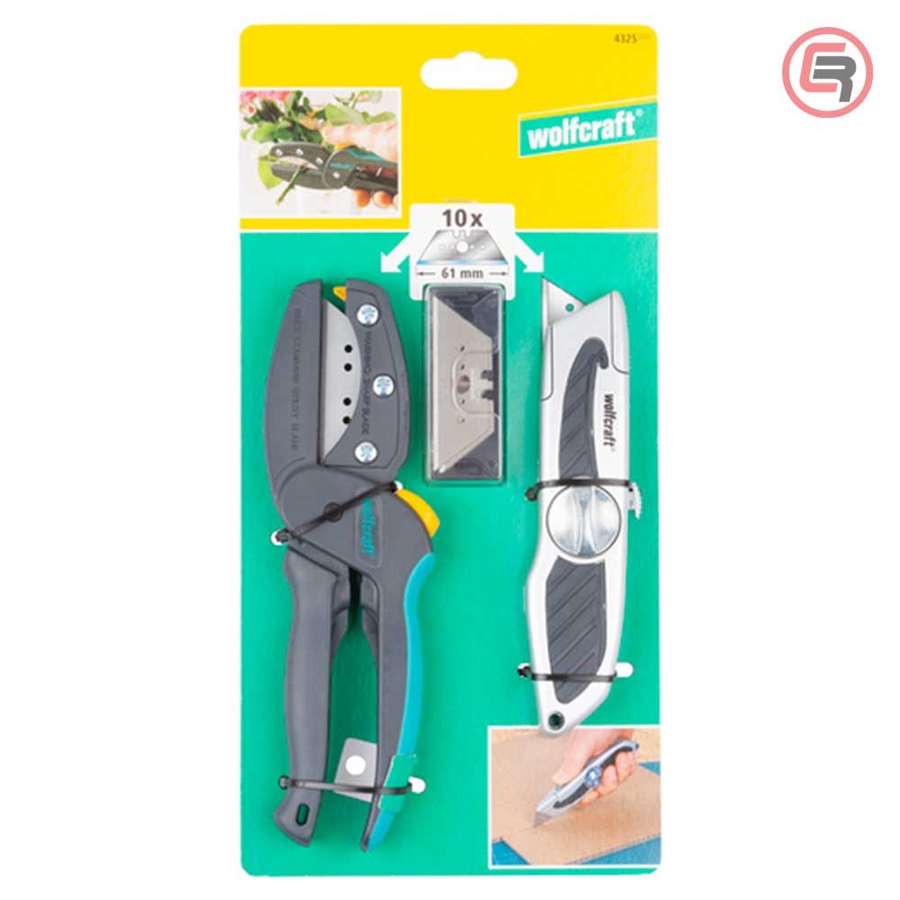 Wolfcraft Univerzalni Set Za Rezanje Škare + Skalpel / 3 dijelni - 4325000 slika 2