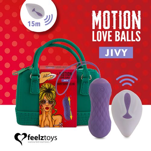 Vibracijsko jaje FeelzToys - Motion Love Balls Jivy slika 1