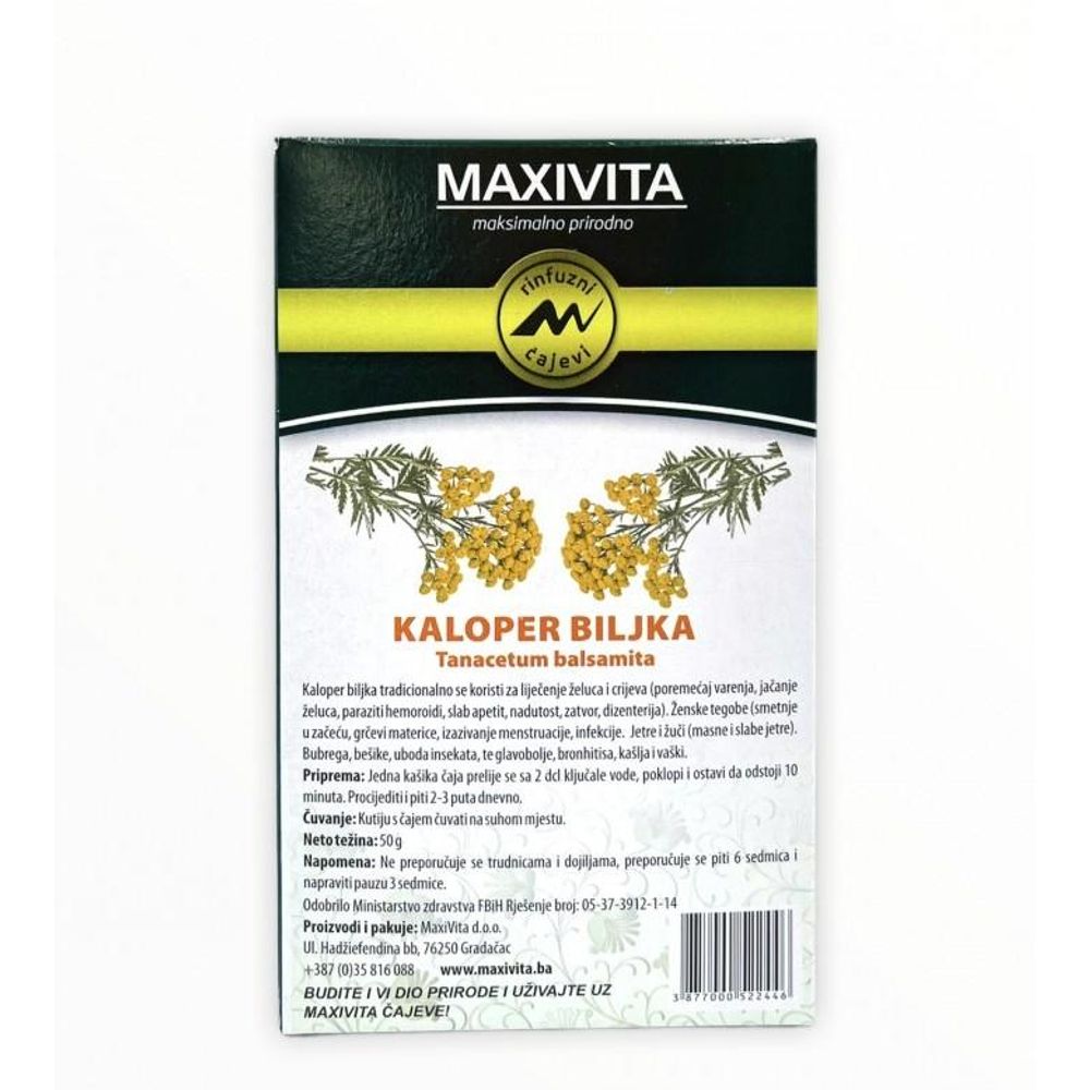 MAXIVITA KALOPER ČAJ 50G slika 1