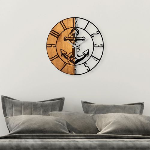 Wallity Ukrasni drveni zidni sat, Wooden Clock - 58 slika 3