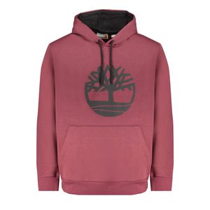 TIMBERLAND MEN'S RED ZIP-UP SWEATSHIRT