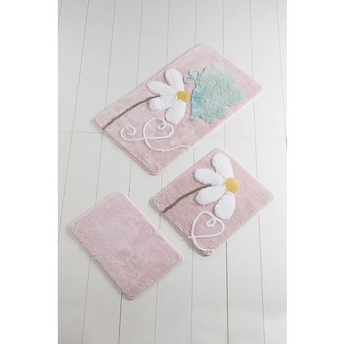 Ponte - Pink Multicolor Bathmat Set (3 Pieces) slika 2