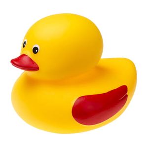Tullo gumena patkica za kupanje bez rupe žuto-crvena