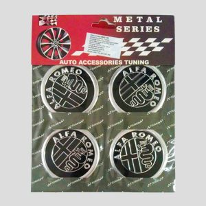 Amblemi Silikonski Crni 4/1 Fi55Mm Alfa Romeo